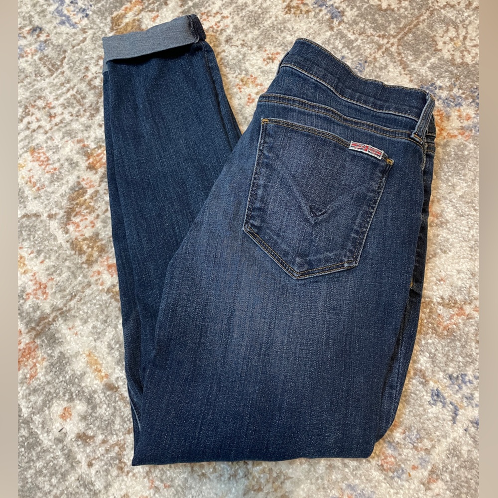 Harkin crop Hudson jeans super skinny cuff  Sz 27 Euc